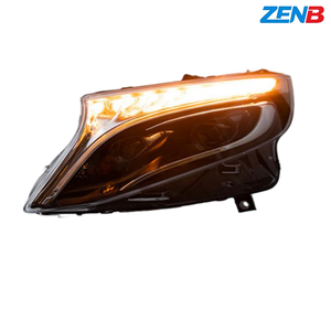 Conjunto de Faros Delanteros LED para Mercedes-Benz <span class=keywords><strong>Vito</strong></span> W447 2013-2019 con Luz de Giro Secuencial y un Toque Azul - Product Image 4