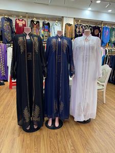Robe Abaya Zifeng OME, style musulman, robe pour femmes, vente en gros, ensemble deux pièces en mousseline - Product Image 2