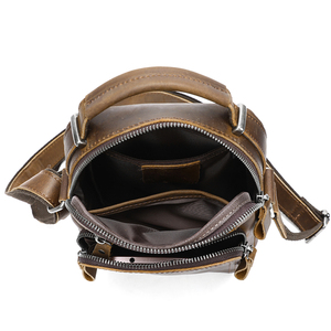 Marrante uomo pazzo cavallo Borsa a tracolla in vera pelle 7.9 pollici Tablet tracolla borsa <span class=keywords><strong>Messenger</strong></span> in pelle borsa per uomo - Product Image 3
