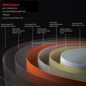 MACtape TPU Self-Heal Coat Película de cambio de color Película automotriz de alto rendimiento Película de poliuretano termoplástico de alto brillo - Product Image 2
