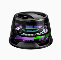 Cadeau d'entreprise promotionnel, solaire portable, alimenté par DC 1.5, pour haut-parleur V2.0, autonomie de la batterie de 15 à 20 heures, LED RVB, support de téléphone, radio FM