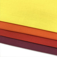 Tissu Popeline Teint Uni Extensible Résistant à l'Eau 90% Polyester 10% Coton 100gsm Poids Moyen Double Face pour Vêtements et Sacs