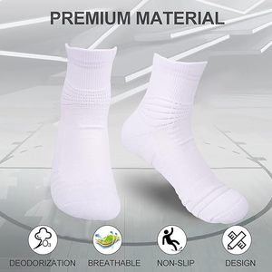 Calcetines de baloncesto para hombre y jóvenes, de media pantorrilla, grosor estándar, con base de rizo, antideslizantes y transpirables para primavera. - Product Image 2