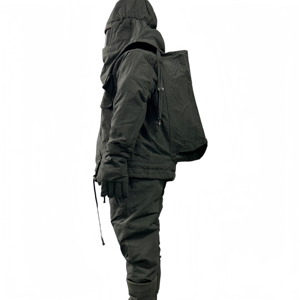 بدلة إطفاء خضراء قصيرة الأمد، مقاومة للهب ودرجات الحرارة العالية، مصنوعة من ملابس مضادة للحريق - Product Image 4