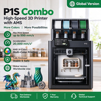 Imprimante 3D P1S Combo |   Impression multicolore haute vitesse 16 couleurs, grand volume d'impression |   Imprimante FDM de bureau