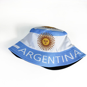 Sombrero de Pescador con Bandera de <span class=keywords><strong>Argentina</strong></span> Estampada, de Doble Cara, para Exteriores, Protección Solar, 100% Poliéster, para Todas las Estaciones, para Hombre - Product Image 5