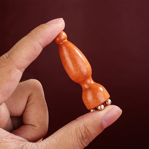 Peigne de massage des méridiens en forme de <span class=keywords><strong>petite</strong></span> graine de lotus, masseur facial en laiton, instrument de beauté, stylo d'acupression pour les yeux, portable pour le soin de la peau du visage - Product Image 4