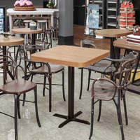 Chaise de table moderne en bois massif combinaison pour café-restaurant siège à double carte canapé loisirs livre bar restauration commerciale gâteau lait