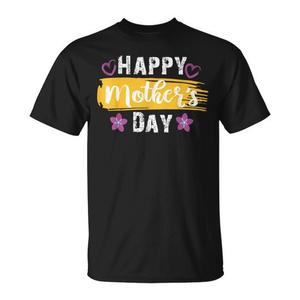 Camiseta de Feliz Día de la Madre, manga corta, cuello redondo, unisex, para adultos, diseño de flores con impresión digital - Product Image 1