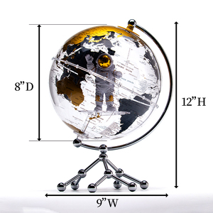 Wellfun - Decoración para el Hogar al por Mayor, Acrílico Plano, Artículos de Regalo Únicos, Luz de <span class=keywords><strong>Luna</strong></span> Blanca, Regalos Novedosos, Globo Terráqueo, Decoración de Globo Terráqueo - Product Image 5