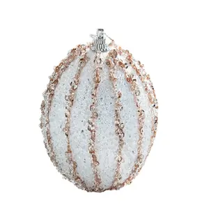 Meilleure vente <span class=keywords><strong>2022</strong></span> boule de décoration de sapin de noël de 8cm, pendentif, boules colorées, ornements de noël dorés, boule de noël - Product Image 1