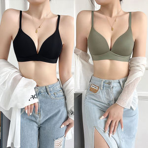 Reggiseni <span class=keywords><strong>Senza</strong></span> Cuciture per Donne, Intimo Lucido <span class=keywords><strong>Senza</strong></span> <span class=keywords><strong>Ferretto</strong></span>, <span class=keywords><strong>Reggiseno</strong></span> Push-up <span class=keywords><strong>Senza</strong></span> Anello in Acciaio, Lingerie Femminile Confortevole - Product Image 3