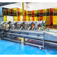 KAYA Automatische Industriële Motor Aangedreven Fruit Reinigings- en Drooglijn Fruit en Groente Lucht Droogmachine 50W