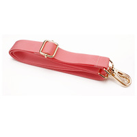 Ayarlanabilir 2.5 cm katı renkli Polyester perdeli Crossbody çanta askısı