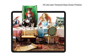 מסך מגן עבור iPad פרו 11 2020 & 2021, 9H קשיות HD ברור מזג זכוכית בועה-משלוח עבור ipad מיני 6 9th 10.2