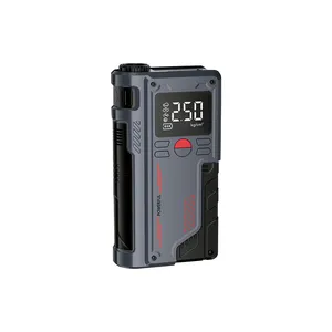 Alimentation de démarrage d'urgence pour voiture Pompe de gonflage pour voiture Batterie d'urgence pour machine intégrée Alimentation de démarrage forte