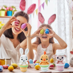 Juguetes de peluche de Pascua, decoración, haz tu propia muñeca, Amigurumi <span class=keywords><strong>para</strong></span> adultos, herramientas de costura Diy <span class=keywords><strong>para</strong></span> tejer, artesanía, nuevo juego de ganchillo <span class=keywords><strong>para</strong></span> principiantes - Product Image 6