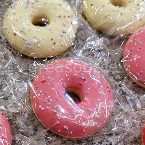 Cake Doughnut Model Surface Decoration Dark Chocolate White Sugar Beads <b>Smoothly</b> <b>Brush</b> Sprinkled Healing Desserts Homemade Bake - Product Image 2