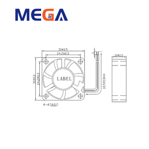 Ventilateur de refroidissement ultra silencieux 3010 30x30x10mm DC 5V, <span class=keywords><strong>mini</strong></span> ventilateur sans balais pour routeur personnalisé, <span class=keywords><strong>mini</strong></span> PC, boîtier TV - Product Image 5