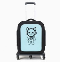 Sac à dos de transport pour chat grande capacité, valise à roulettes portable pour animaux de compagnie, idéal pour les voyages en extérieur, pour chats et chiens