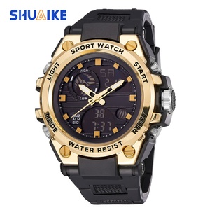 SHUAIKE 954 New Men's Sports <b>Digital</b> Watch Silicone Strap Waterproof Luxury Electronic Watch Impact <b>Clock</b> Watch - Product Image 6