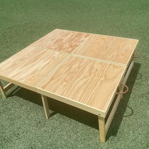 Bàn dã ngoại gấp gọn bằng gỗ, di động, dùng cho cắm trại, tiệc tùng, bãi biển, ngoài trời, trong nhà - Product Image 3