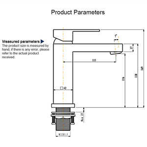 Смеситель для ванной с горячей и холодной водой - Product Image 6