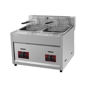 Freidora de dos cilindros Acero Inoxidable Industrial <span class=keywords><strong>CARNE</strong></span>/pollo/patatas fritas - Product Image 1