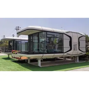Struttura in acciaio mobile Apple cabin outdoor office creative villa case prefabbricate contenitore moderno capsula spaziale