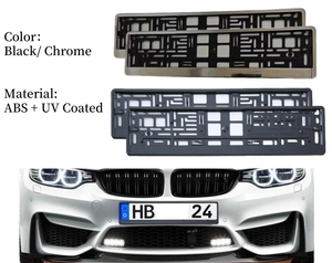 Cadre de support de plaque d'<span class=keywords><strong>immatriculation</strong></span> de voiture universel européen allemand russe britannique GE - Product Image 3