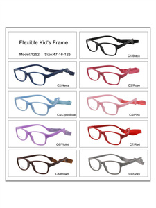 Cao Cấp Trẻ Em An Toàn Linh Hoạt Giá Rẻ Kính Mắt Khung Kính Quang Học Cho Trẻ Em Bé Kính Khung 12 OEM Dịch Vụ Tr90 Rắn - Product Image 5