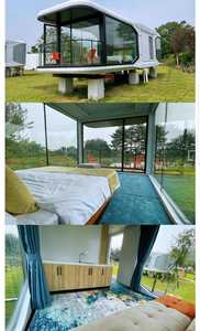 Cabaña Cápsula Espacial Contemporánea <span class=keywords><strong>para</strong></span> Patio Trasero en Canadá, Ideal <span class=keywords><strong>para</strong></span> Glamping, Negocios y Escapadas <span class=keywords><strong>de</strong></span> <span class=keywords><strong>Fin</strong></span> <span class=keywords><strong>de</strong></span> <span class=keywords><strong>Semana</strong></span> con Materiales Ecológicos - Product Image 2