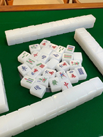 Fichas de Mahjong Personalizadas Lanke Suet Jade, 144 Piezas para Entretenimiento Familiar, Personalización Disponible