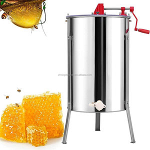 Extracteur de miel manuel réversible en acier inoxydable, machine de traitement centrifuge - Product Image 1