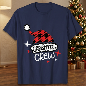 Merry <b>Christmas</b> <b>T</b>-<b>Shirt</b> <b>Ladies</b> & Men's Regular Fit 100% Cotton Solid <b>Christmas</b> Logo Printed Anti-Pilling Short Sleeve Wholesale - Product Image 3