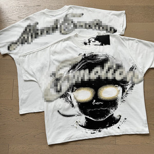 เสื้อยืดกราฟิกสไตล์วินเทจสำหรับผู้ชาย แฟชั่นแนวสตรีท ทรงหลวม - Product Image 2