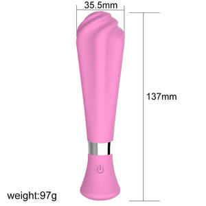 Eiscreme-förmiger Vibrator USB-Aufladbar Wasserdicht G-Punkt und Klitoris-Stimulation Handgehaltenes Erwachsenen-Sexspielzeug für Frauen - Product Image 3