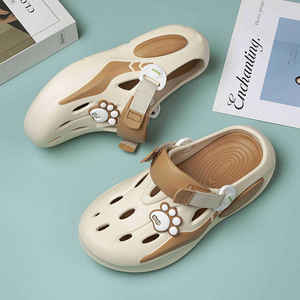 Sandalias de Plataforma Heyun para Mujer, Tallas 35-40, Suela de EVA Antideslizante, Diseño de Huella, para Playa - Product Image 1