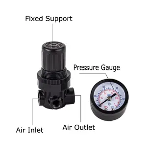Máquina dispensadora de control de flujo, dispositivo regulador de presión, compresor de aire, mini regulador de aire, NAR200 1/4