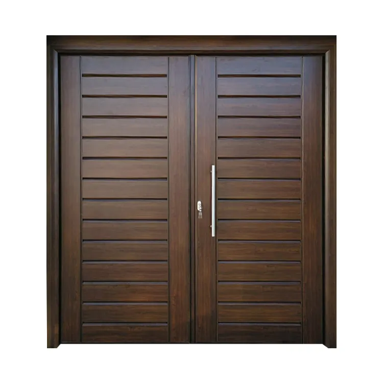 Prettyywood Factory Price Waterproof Insulated Metal Front Door Exterior Metal Door Steel Security Doors