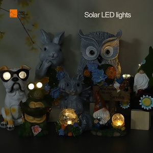 Tùy chỉnh động vật bức tượng Led vườn đèn lồng năng lượng mặt trời-Powered rồng không thấm nước <span class=keywords><strong>handpainted</strong></span> bức tượng trang trí nội thất nhựa thủ công mỹ nghệ - Product Image 3