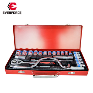 Everforce 24-Piece <b>Socket</b> Set 1/2 In Drive T-Handle <b>Ratchet</b> Industrial Grade Machine Repair Tool Kit - Product Image 1