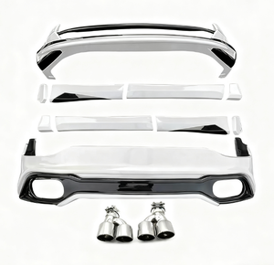 New Design ABS Sport Car Bumpers Front Lip Rear Lip Side Skirts Exhaust System Black <b>Paint</b> for 2022 - Product Image 5