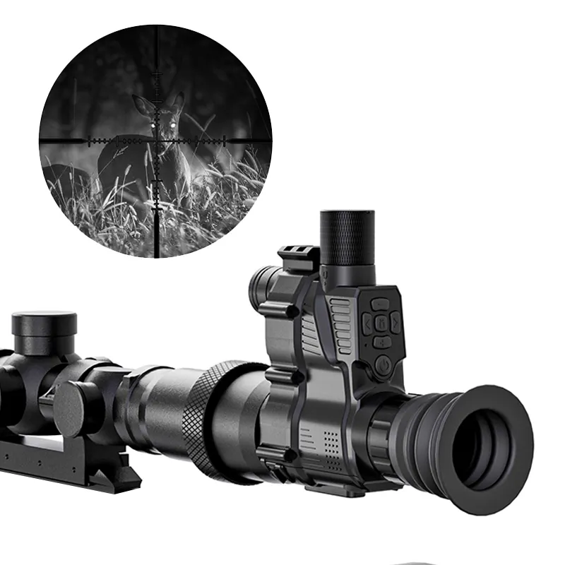 HENBAKER NV700S Magnification 4x-14x waterproof night vision infrared laser red dot scope