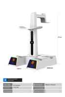 P5 VR2 Kursi Elektrik dengan Lampu RGB, Basis Pengisian Daya Magnetik & Rak Penyimpanan Headset Penutup Mata Multifungsi PG-P5V002