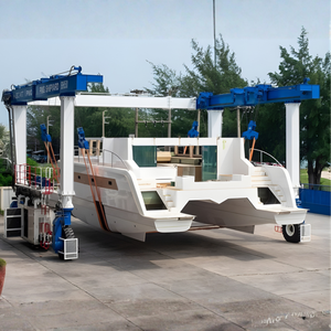 Outdoor Use Mobile Yacht Crane Boat Yard <b>Hoist</b> 100T Strong Load Capacity Mobile Boat <b>Hoist</b> for Marina Rubber Tyre Type - Product Image 1