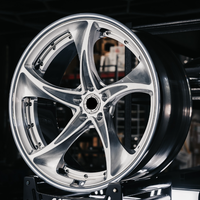 Jantes forgées sur mesure en 2 pièces, 19, 20, 21 pouces, à profil profond et concave, pour BMW M3 M4 M2 Corvette C8, finition or brossé poli R190
