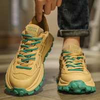 Chaussures de course Forrest Gump pour hommes automne-hiver, nouvelle tendance explosive, semelle épaisse, respirantes, décontractées, style Joker, plateforme robuste