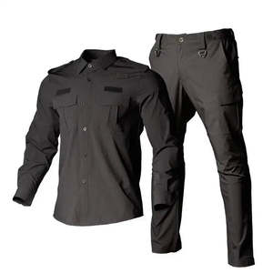Ensemble chemise et pantalon de travail tactique pour homme, en polyester, bleu marine, pour la sécurité (OEM) - Product Image 5