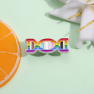 Broches en métal LGBT Rainbow Enamel Pins Cartoon Cute Animal Broches Backpack Accessories Lapel Badge Jewelry Gift for Friends Wholesale - Product Image 2